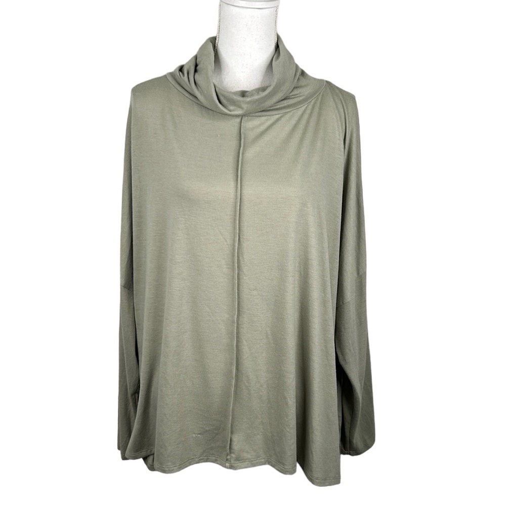 Primark Green Oversized Long Sleeve Turtleneck‎ Top Size XL